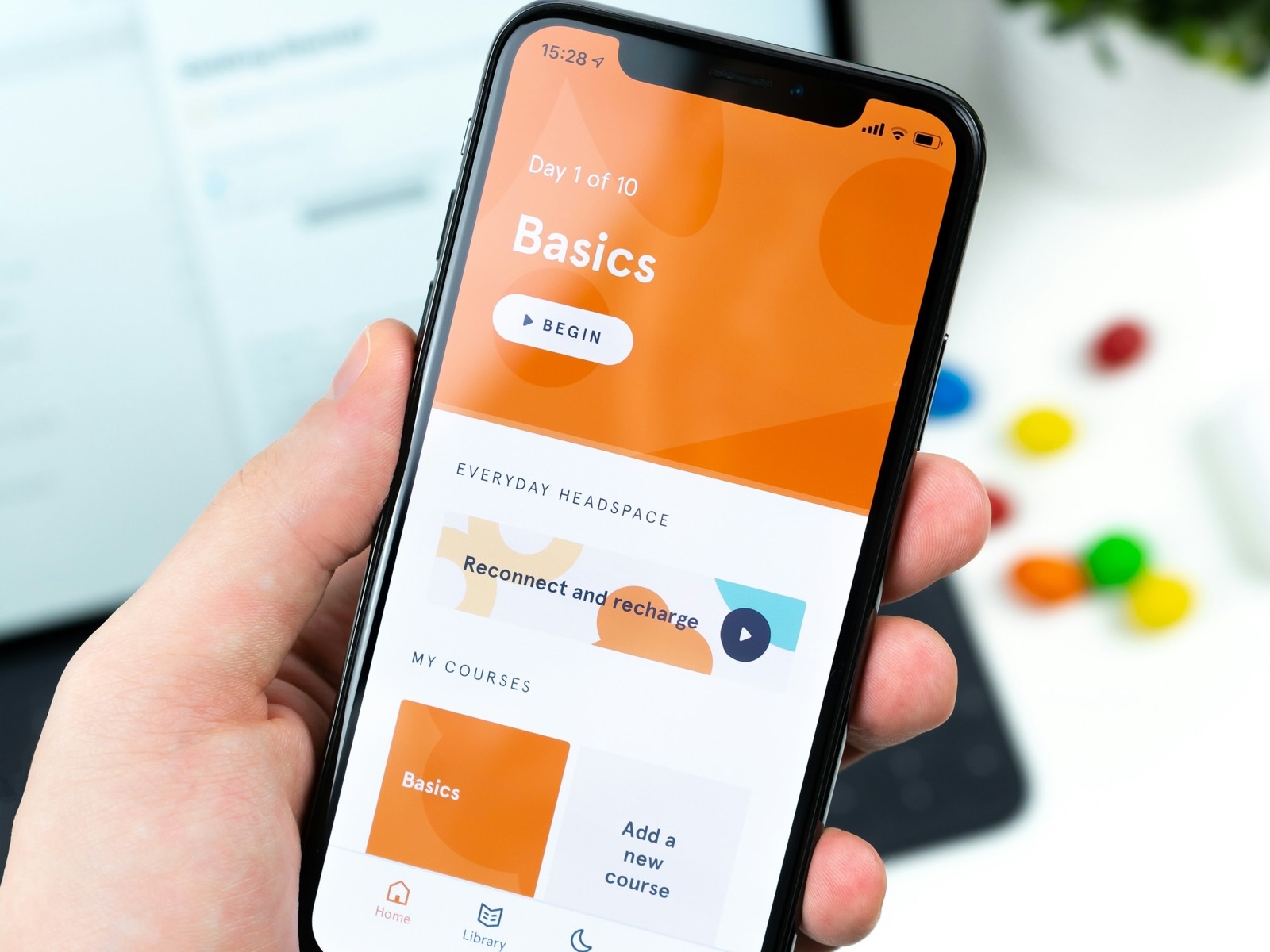 Protótipo do aplicativo em teste